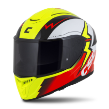 CASSIDA Integral GT 2.1 Flash zárt sisak fluo sárga-piros-fekete-fehér bukósisak
