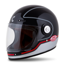 CASSIDA Integrált sisak motorkerékpárhoz Cassida Fibre Jawa Sport fekete-ezüst-piros bukósisak