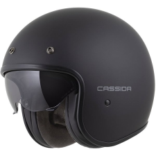 CASSIDA Oxygen 20 Solid 2025 Sisak, matt fekete/ sötétszürke, S méret bukósisak