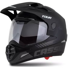 CASSIDA Tour 2.0 Dual enduro sisak matt fekete-szürke, matt fekete sildel bukósisak