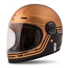 CASSIDA Zárt motoros sisak Cassida Fibre Super Hooligan fekete-rézszínű bukósisak