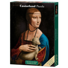  Castorland 1000 db-os Art Collection puzzle - Hölgy hermelinnel, Leonardo da Vinci (C-105168) puzzle, kirakós