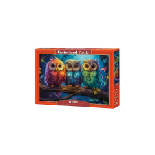 Castorland 1000 db-os puzzle - Három színes kisbagoly (C-105175) puzzle, kirakós