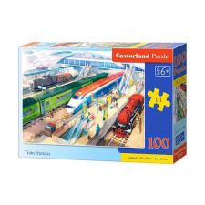 Castorland 100 darabos vasútállomás puzzle 40×29 cm puzzle, kirakós