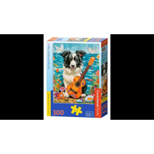 Castorland 100 db-os puzzle - Collie, Guitar and the Sea (B-111268) puzzle, kirakós