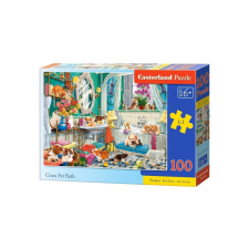 Castorland 100 db-os puzzle - Crazy Pet Bath (B-111251) puzzle, kirakós