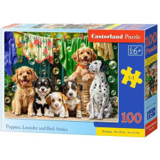 Castorland 100 db-os Puzzle - Kutyusok Nagymosáskor B-111305 (5904438111305) puzzle, kirakós