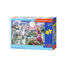 Castorland 120 db-os puzzle - Hercegnő és unikornisai (B-13098) puzzle, kirakós