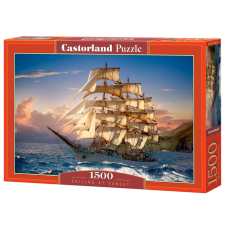 Castorland 1500 db-os puzzle - Hajókázás napnyugtakor (C-151431) puzzle, kirakós