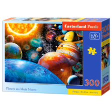 Castorland 300 db-os puzzle - Bolygók és holdjaik (B-030262) puzzle, kirakós
