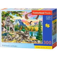 Castorland 300 db-os puzzle - Farkas család és sasok (B-030514) puzzle, kirakós