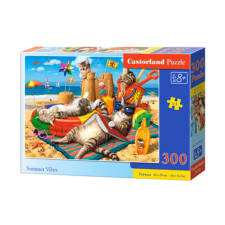Castorland 300 db-os puzzle - Macskák vakációja (B-030460) puzzle, kirakós