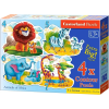 Castorland 4 in 1 Puzzle B-04454-2 Afrikai állatok puzzle 22 db-os