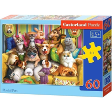 Castorland B-066254 60 db-os Puzzle - Játékos Kiskedvencek (GXP-868224) puzzle, kirakós