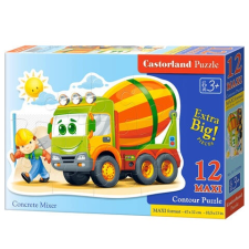 Castorland Betonkeverő munkagép 12 db-os maxi puzzle – Castorland puzzle, kirakós