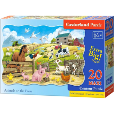 Castorland C-02429 20 db Maxi Puzzle - Állatok A Farmon (342919) puzzle, kirakós