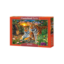 Castorland Castorland 2000 db-os Puzzle - Tigriscsalád puzzle, kirakós