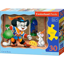 Castorland Cat in Boots 30 pcs Kontúr kirakós 30 db Rajzfilmek (287329) puzzle, kirakós