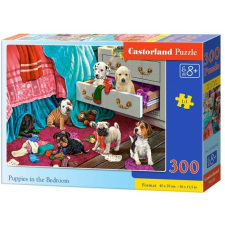 Castorland Kiskutyák a hálószobában 300 db-os (B-030392) puzzle, kirakós