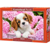 Castorland Pup in pink flowers 500 pcs Kirakós játék 500 db Állatvilág (52233)