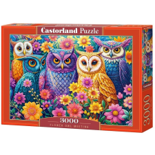 Castorland puzzle Bagolytalálkozó a virágok között 3000 darab társasjáték