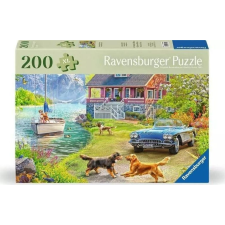 Castorland Ravensburger Tóparti nyaraló 200 darabos puzzle (4005555013709) puzzle, kirakós