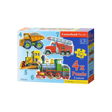 Castorland Sziluett puzzle (4,5,6,7 db-os) - Munkagépek (B-04256) puzzle, kirakós