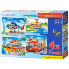 Castorland TRAVEL THE WORLD 8 db Járművek (247018) puzzle, kirakós