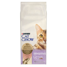 Cat Chow CAT CHOW Sensitive Lazacban gazdag száraz macskaeledel – 15 kg macskaeledel
