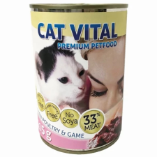 Cat Vital Cat Vital Kitten konzerv baromfi+vad 24x415G macskaeledel