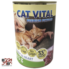 Cat Vital macska konzerv nyúl + szív 415g macskaeledel