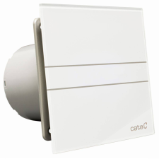  Cata E-100MT szellőztető ventilátor, metakrilát előlappal, utószellőztető funkcióval, fehér, 100mm ventilátor