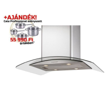 Cata - Páraelszívó Isla gamma 900 X/D inox-üveg LED + Cata PROFESSIONAL edényszett páraelszívó