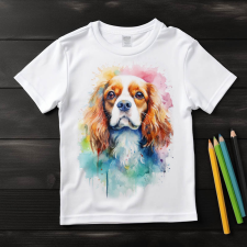  Cavalier King Charles Spániel póló (Gyerek)(Színes) gyerek póló