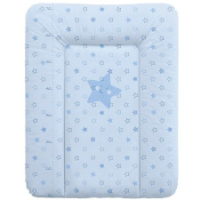 Ceba Baby Ceba Baby Pelenkázó alátét komódra, puha, 50 x 70 cm - Csillagok, kék pelenkázó matrac