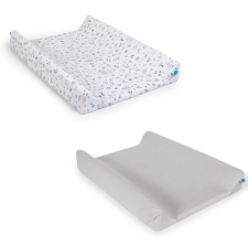 Ceba Baby Ceba pelenkázólap huzat pamut (50x70-80) 2db/csomag világosszürke   madár pelenkázó matrac