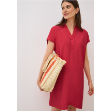 Cecil női elegáns piros ruha, laza fazonnal, kellemes viseletű anyagból 144605-16759