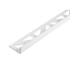 CELL L alakú alumínium csempeszegély fényes fehér színű élvédő 8 mm