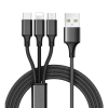 CELLECT 3-in-1 töltőkábel, micro USB+Type-c+lightning