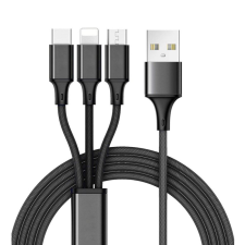 CELLECT 3az1-ben töltőkábel micro USB+Type-C+Lightning (MDCU-3IN1) kábel és adapter