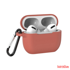 CELLECT Airpods Pro szilikon tok, Barna, 2.5mm fülhallgató, fejhallgató tok