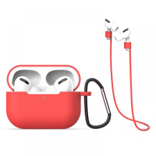 CELLECT Apple Airpods Pro 3in1 Szilikon tok - Piros audió kellék