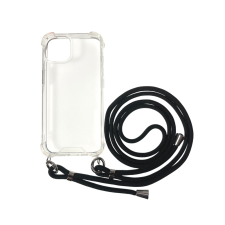 CELLECT Apple iPhone 14 Plus Tok - Átlátszó/Fekete zsinórral tok és táska