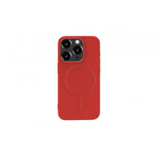 CELLECT Apple iPhone 15 Qi Szilikon Tok - Piros (5999112876601) tok és táska