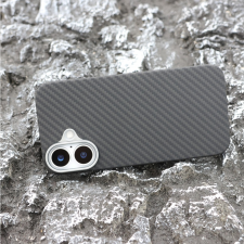 CELLECT Aramid mágneses karbon tok, Iphone 16, Fekete (CEL-CARBM-IPH16-BK) tok és táska