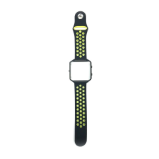 CELLECT Fitbit Blaze szilikon óraszíj fekete-zöld (CEL-STRAP-BLAZE-BKG) (CEL-STRAP-BLAZE-BKG) - Szíj okosóra kellék