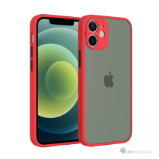 CELLECT iPhone 12 Mini műanyag tok, piros, fekete tok és táska