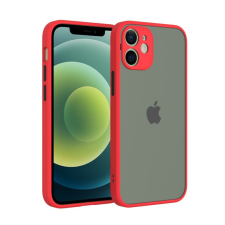 CELLECT iPhone 12 Mini műanyag tok, piros, fekete tok és táska