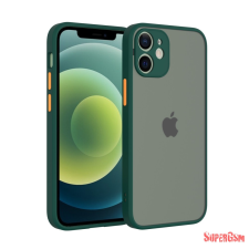 CELLECT iPhone 12 Mini műanyag tok, zöld, narancs tok és táska