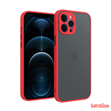 CELLECT iPhone 12 műanyag tok, piros, fekete tok és táska